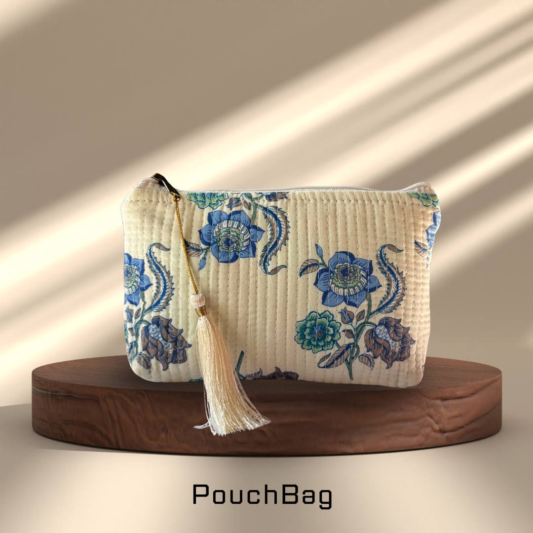 Block Print Pouch