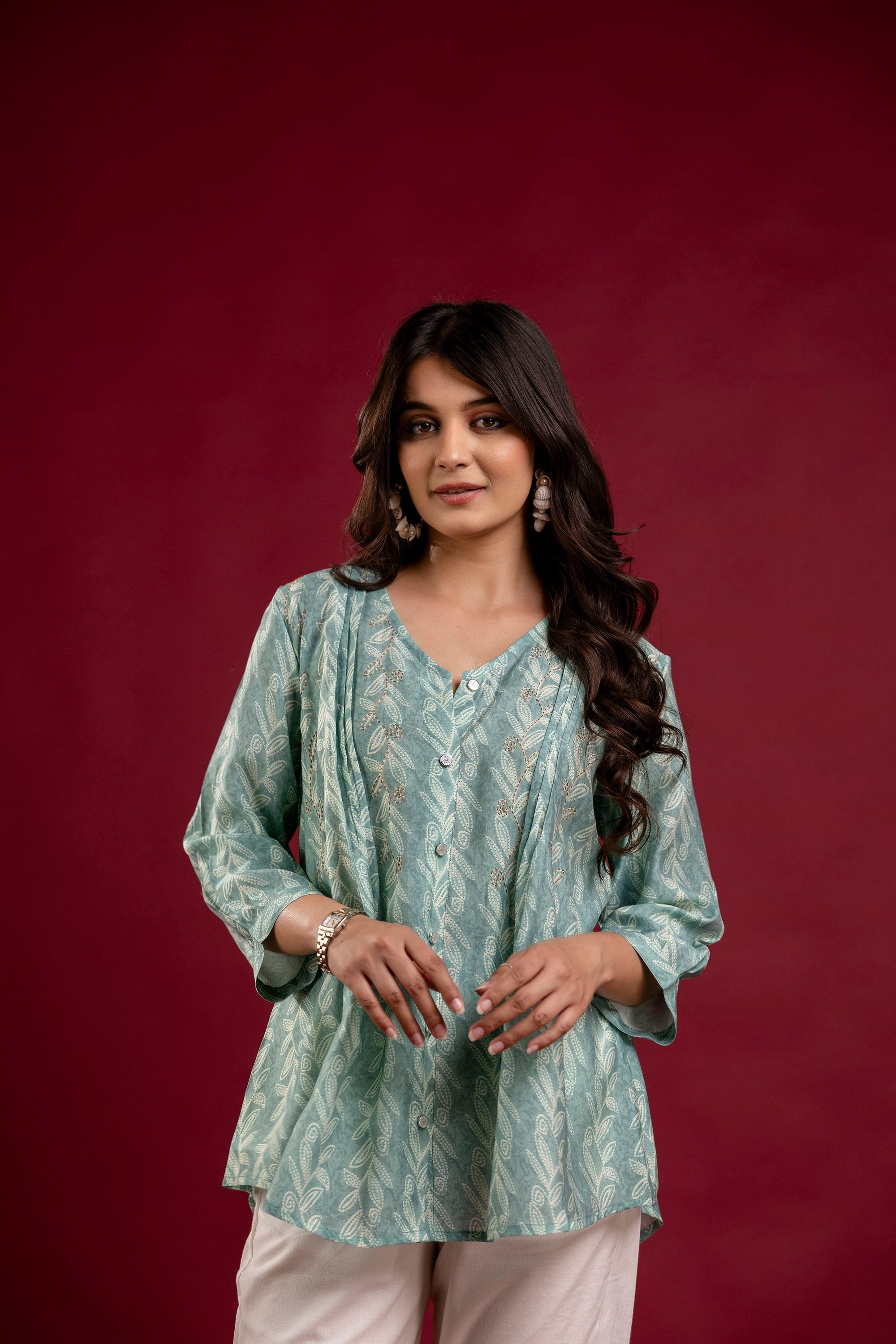 Sage Green Tunic Top