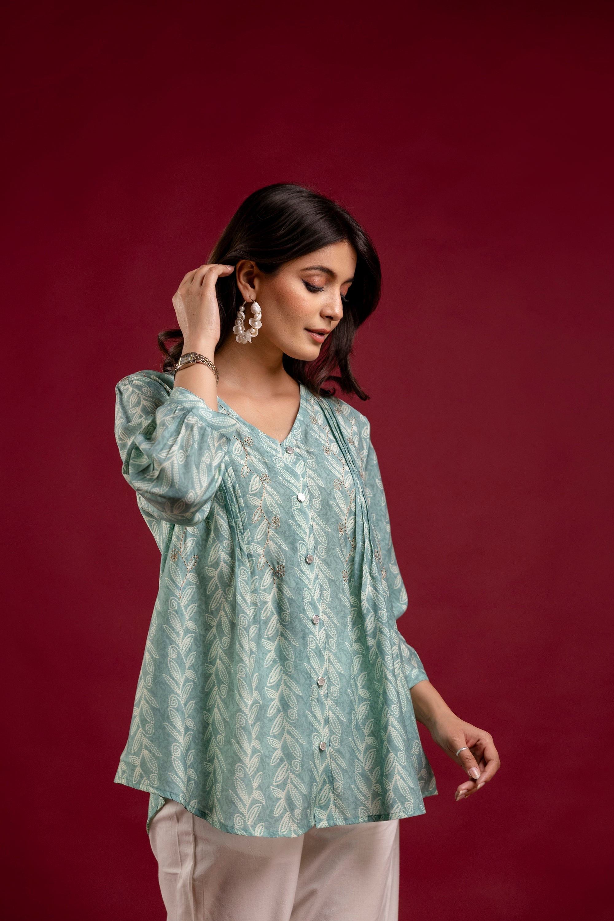 Sage Green Tunic Top