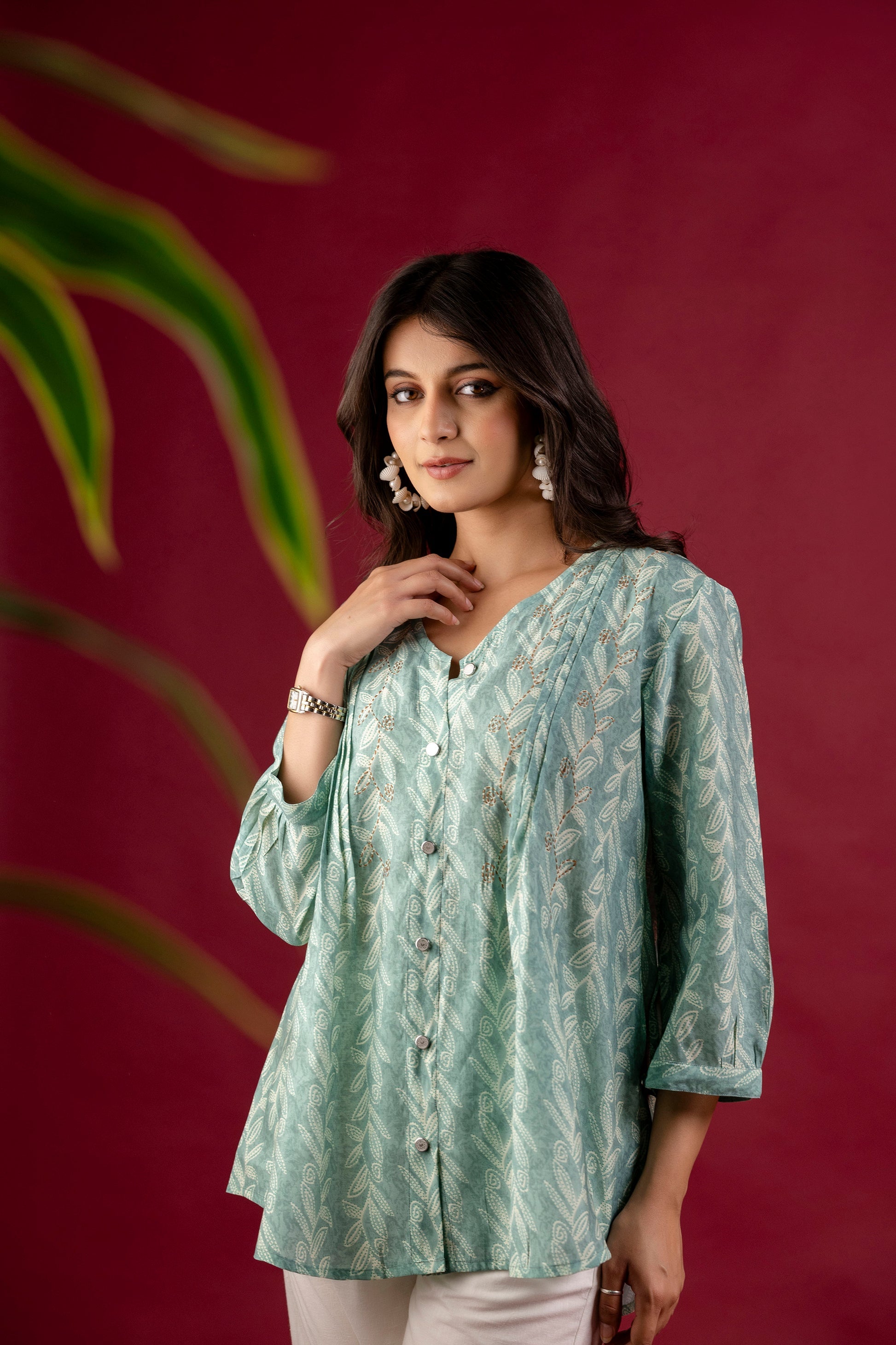 Sage Green Tunic Top