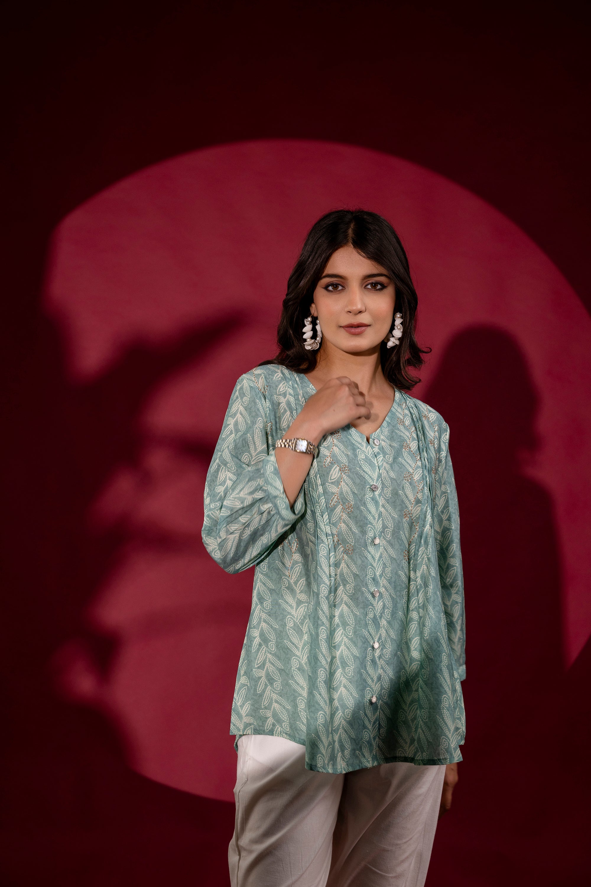 Sage Green Tunic Top