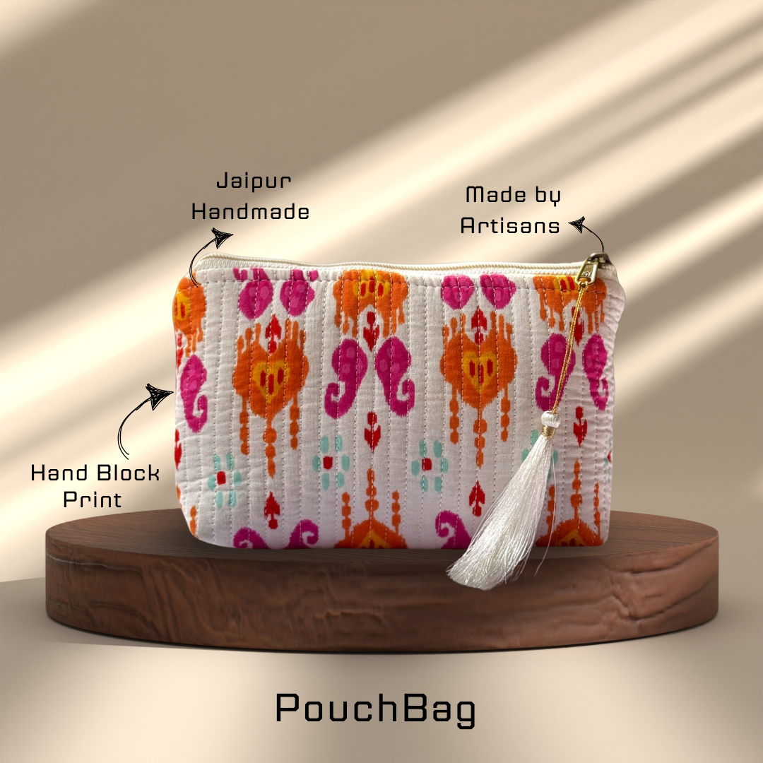Block Print Pouch