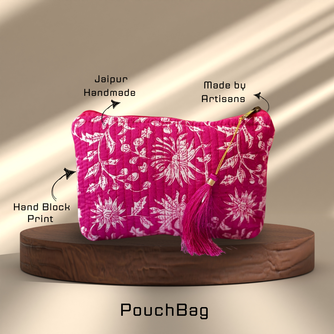 Block Print Pouch