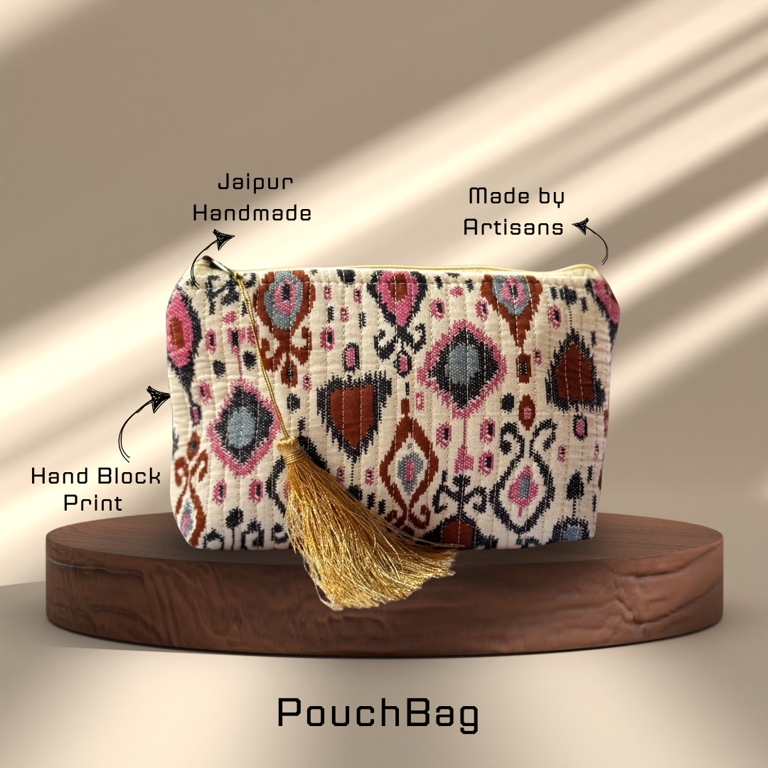 Block Print Pouch