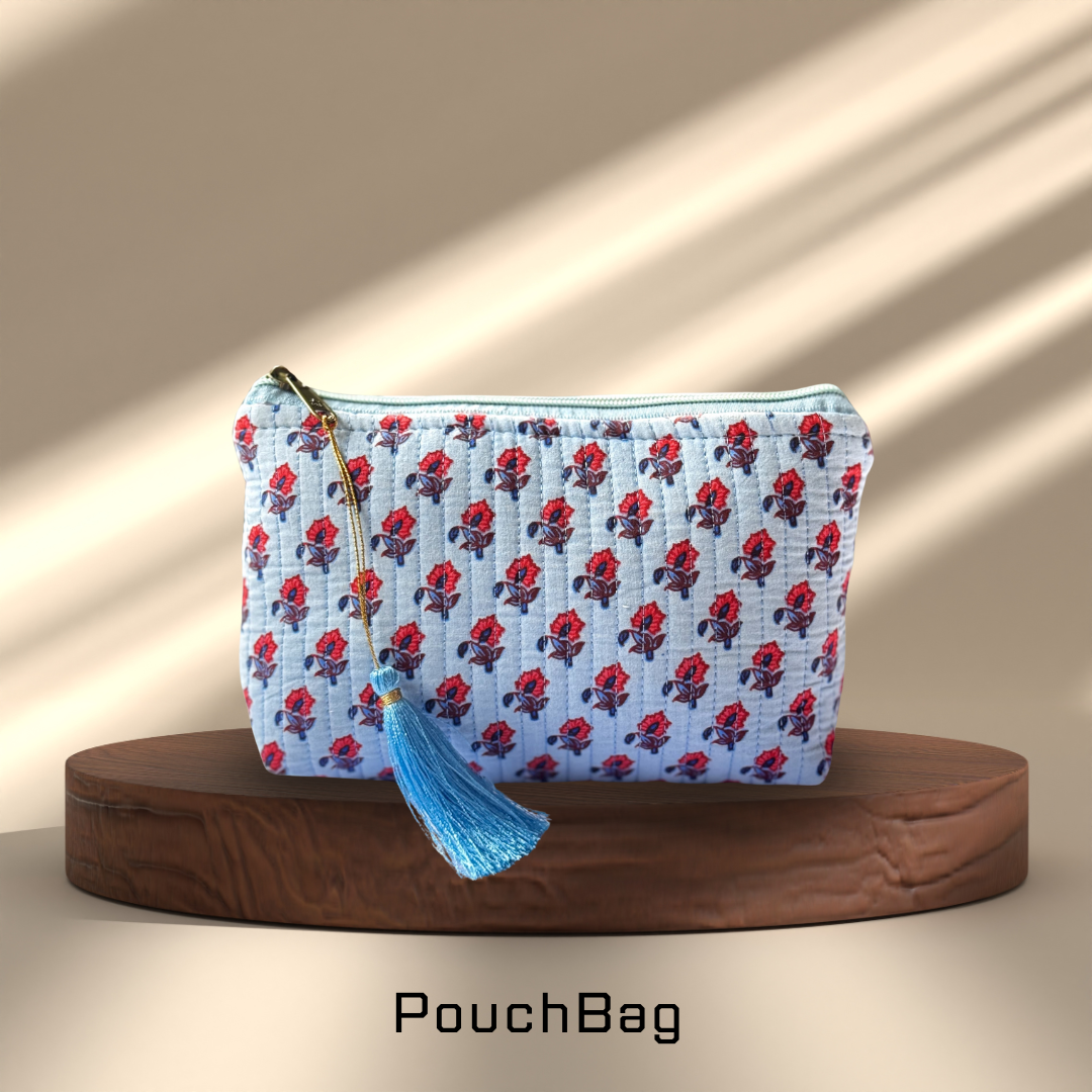 Block Print Pouch