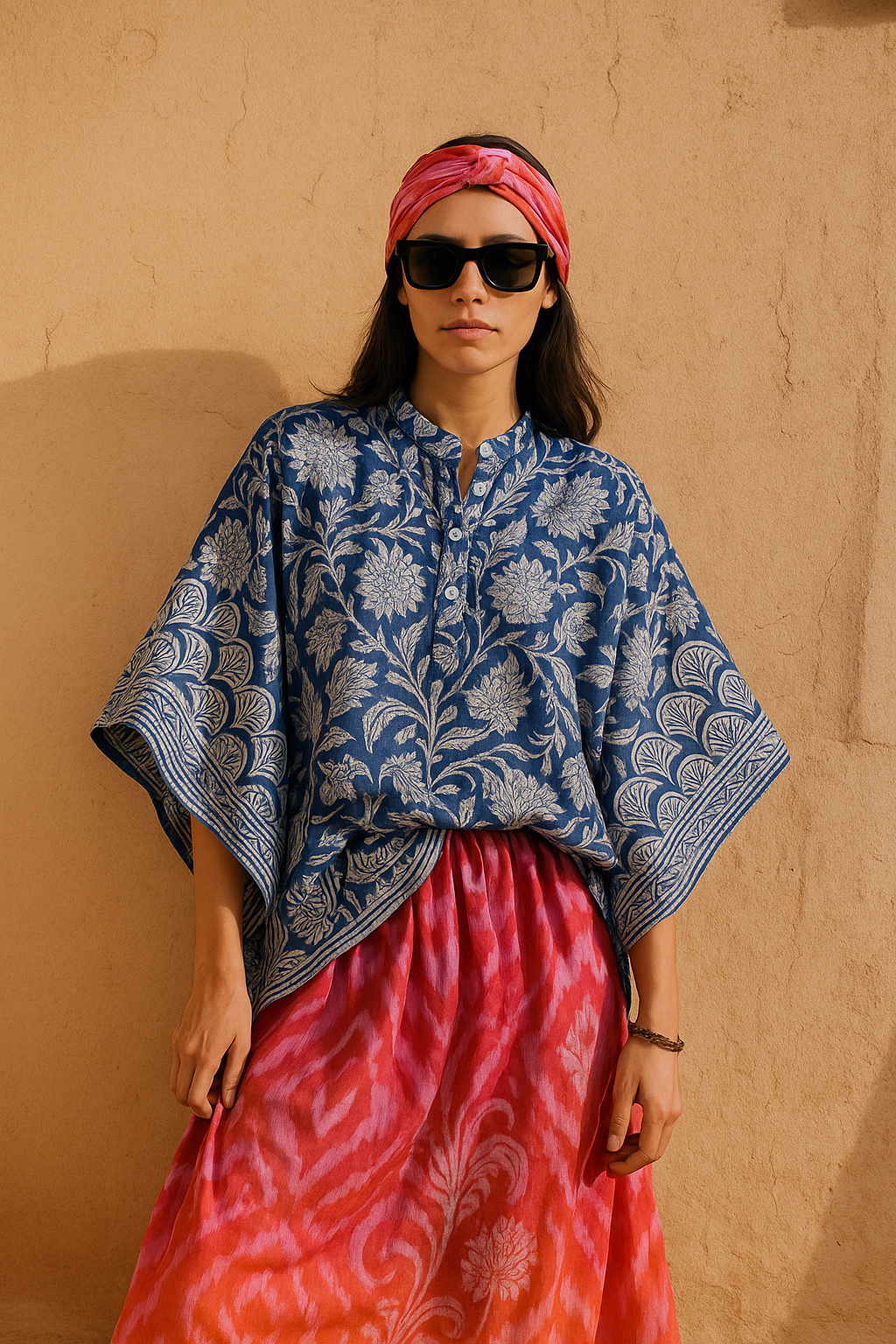 Gulbagh Boxy Kaftan Shirt