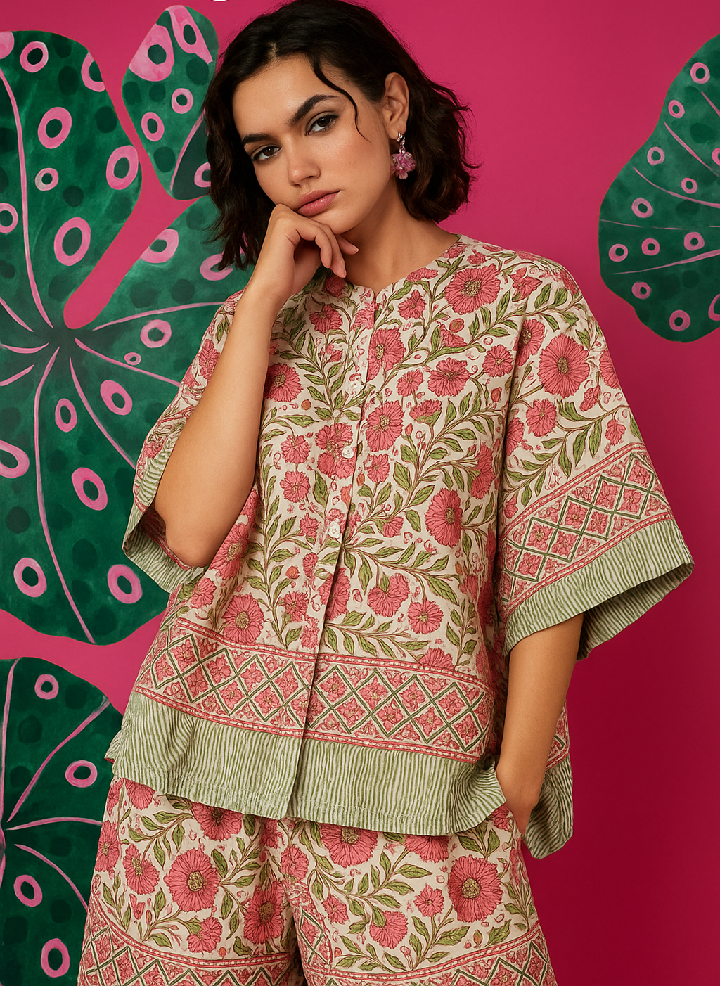Gulbagh Boxy Kaftan Shirt