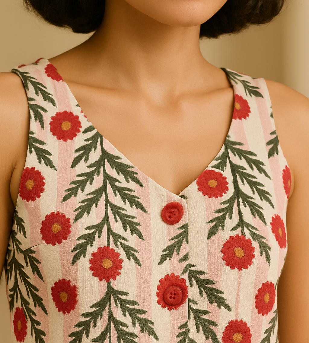 Rosy Meadow Vest