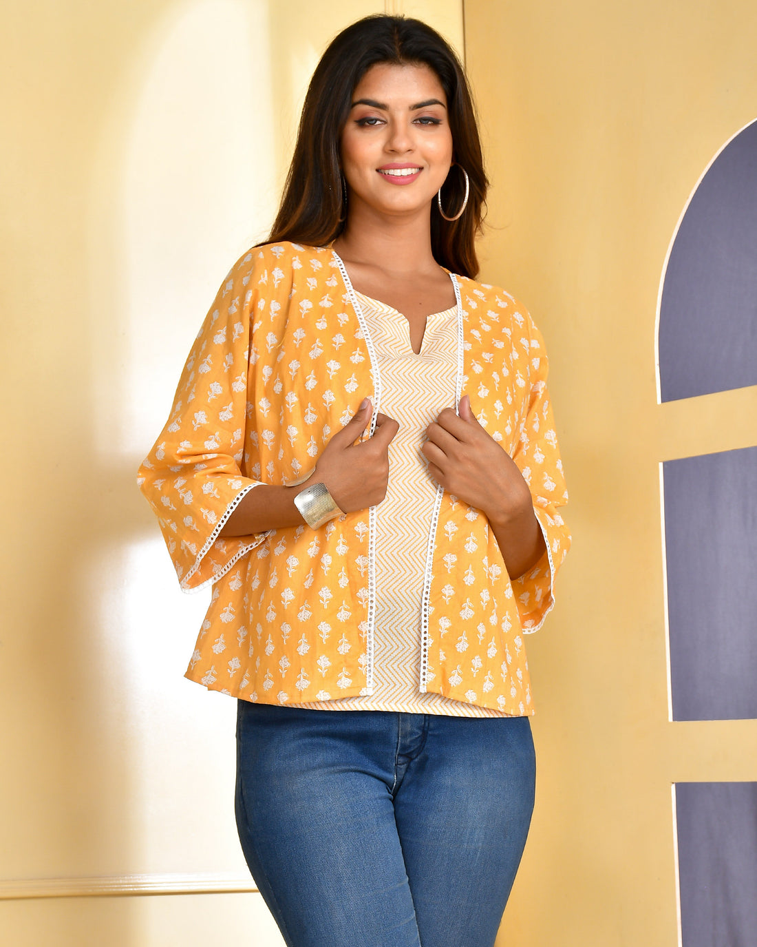 Butter Yellow Top with Jacket