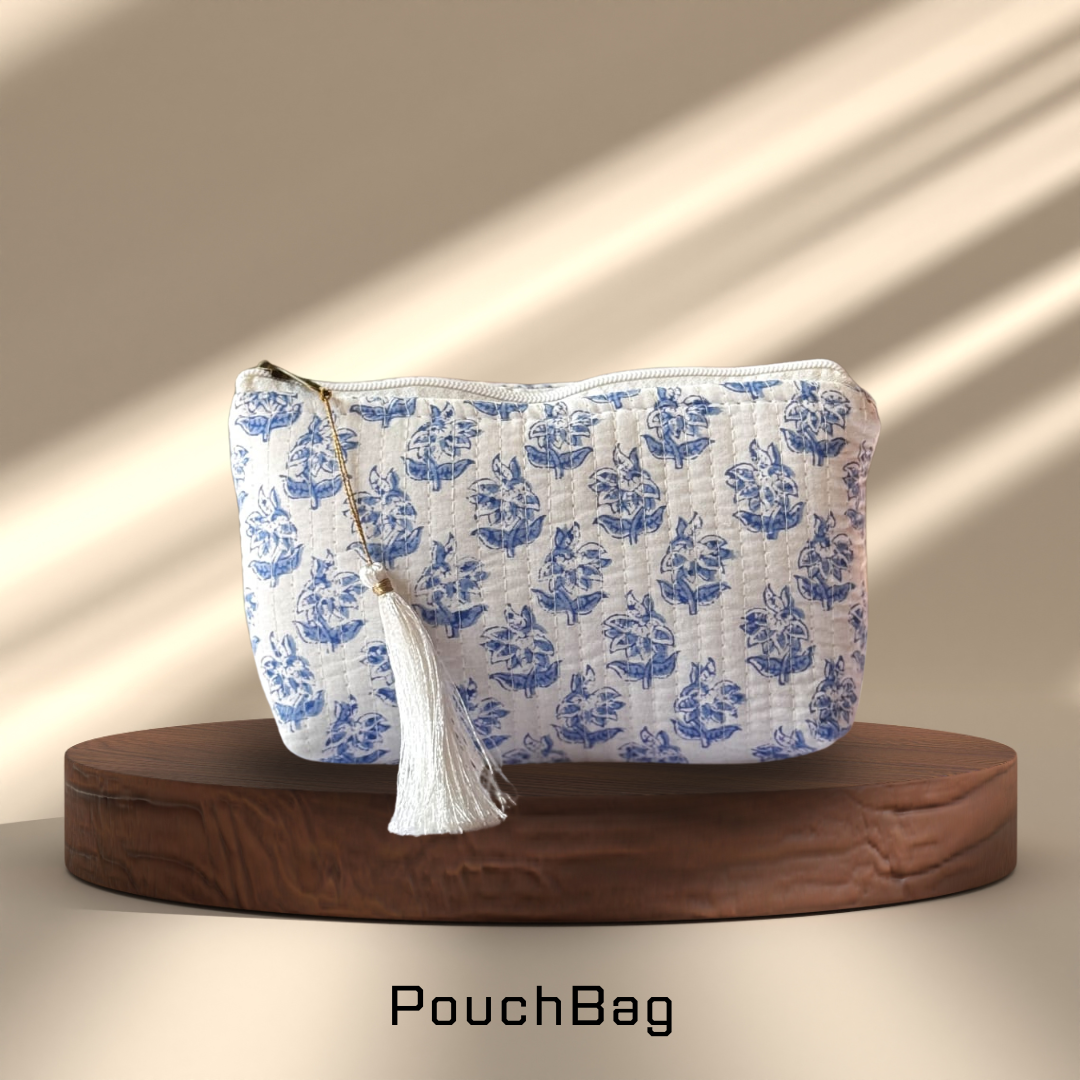 Block Print Pouch