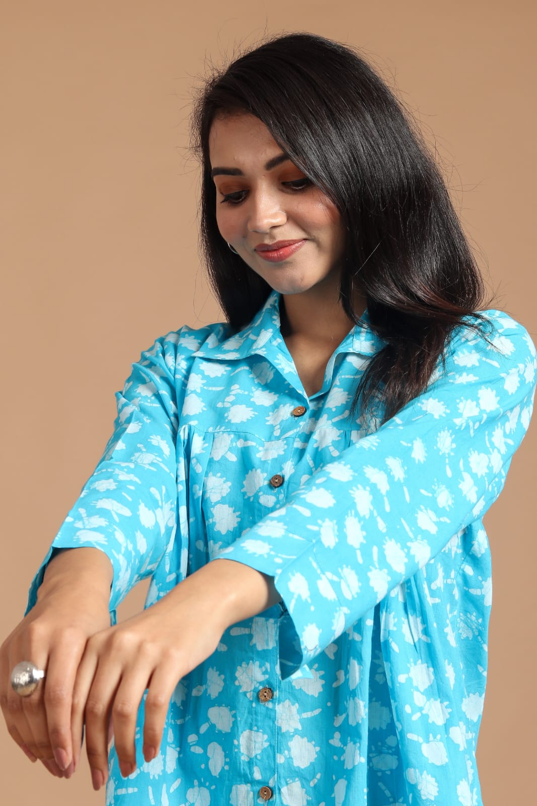 Blue Cotton Shirt