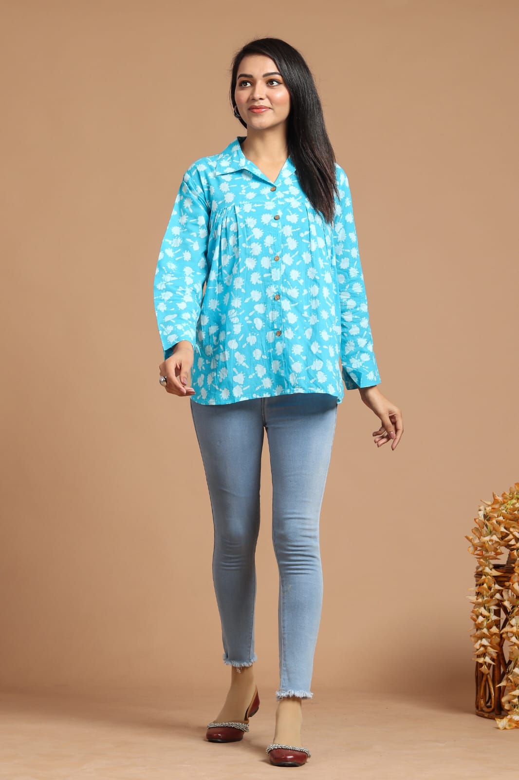 Blue Cotton Shirt