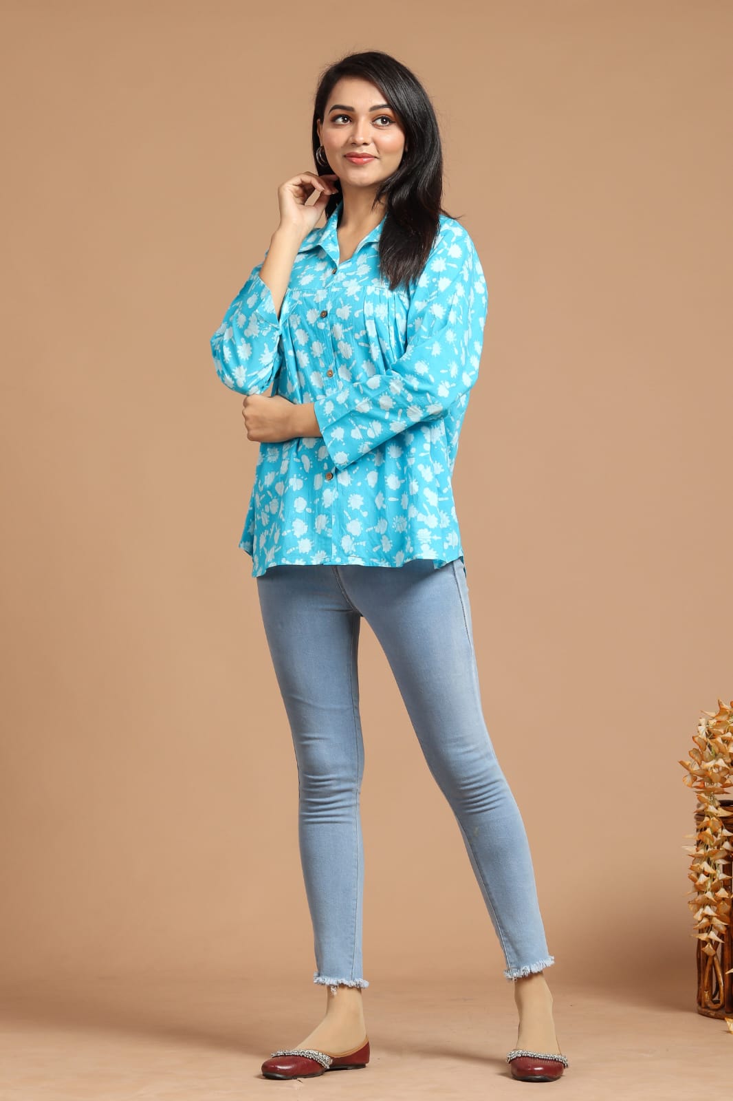 Blue Cotton Shirt