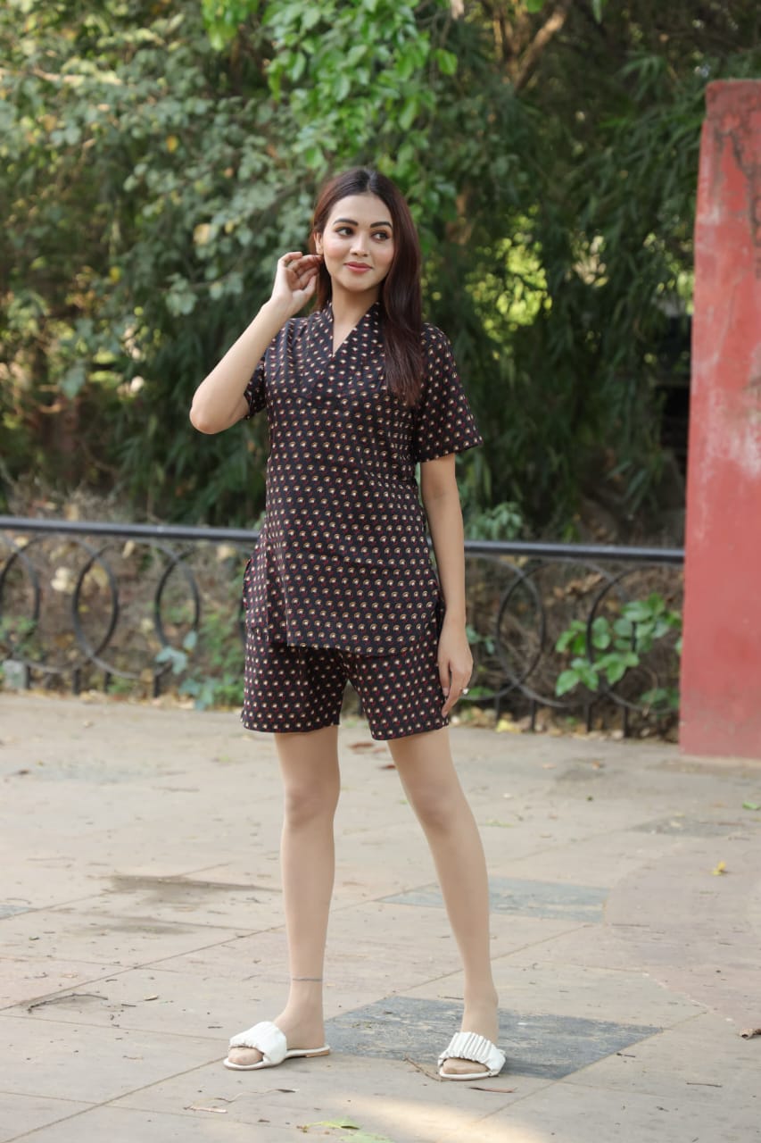 Block Print Short Co-ord Set