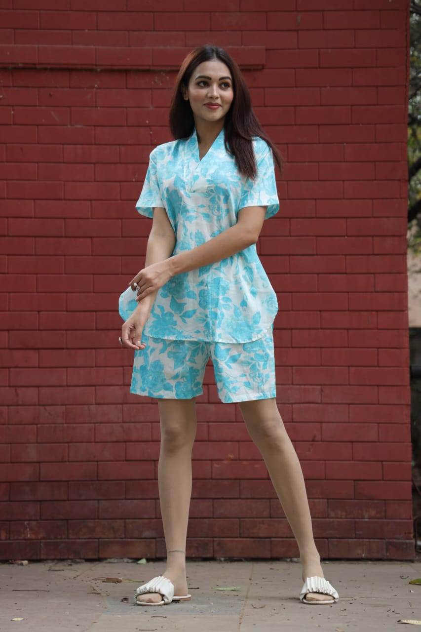 Block Print Short Co-ord Set