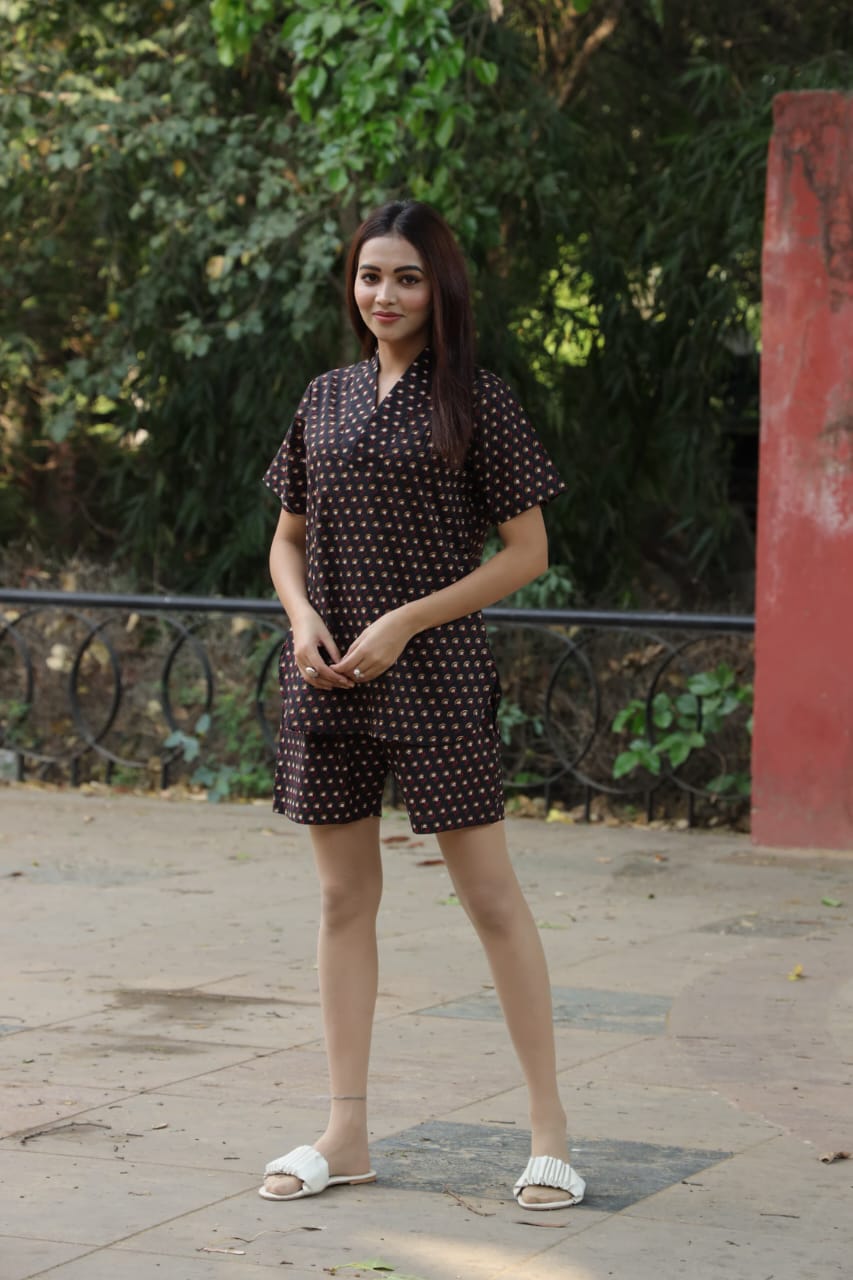 Block Print Short Co-ord Set
