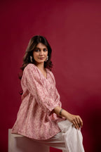 Rose Pink Tunic Top
