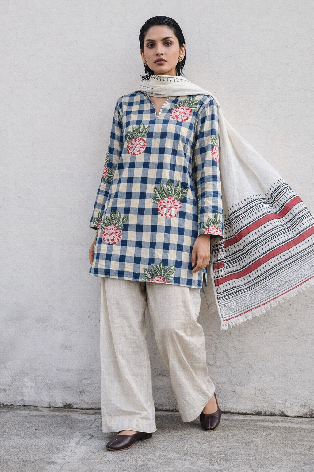 Neel Gulab Kurta