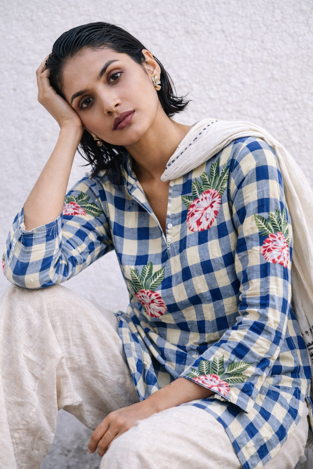 Neel Gulab Kurta