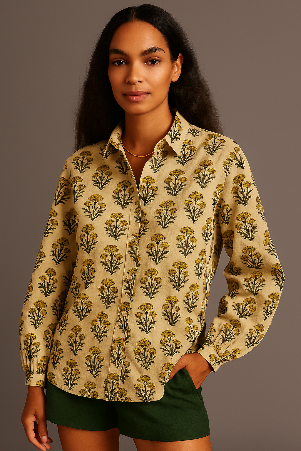 Ivory Marigold Shirt