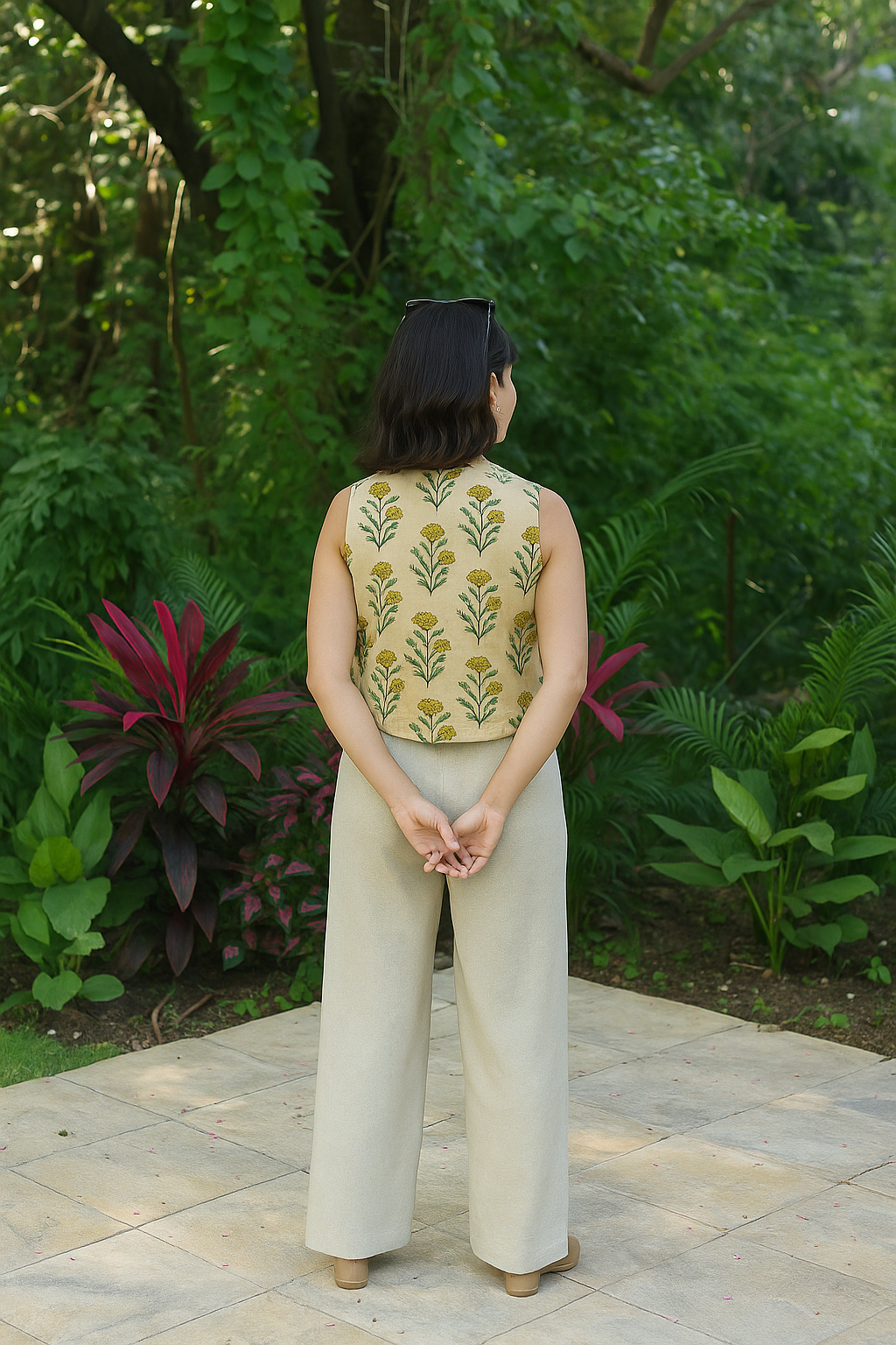Marigold Meadow Vest Top