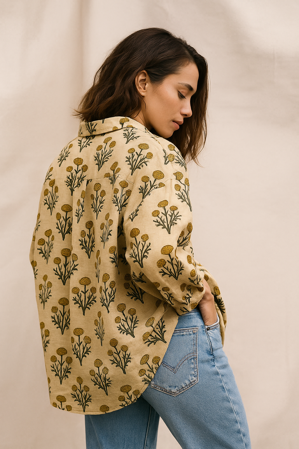 Ivory Marigold Shirt