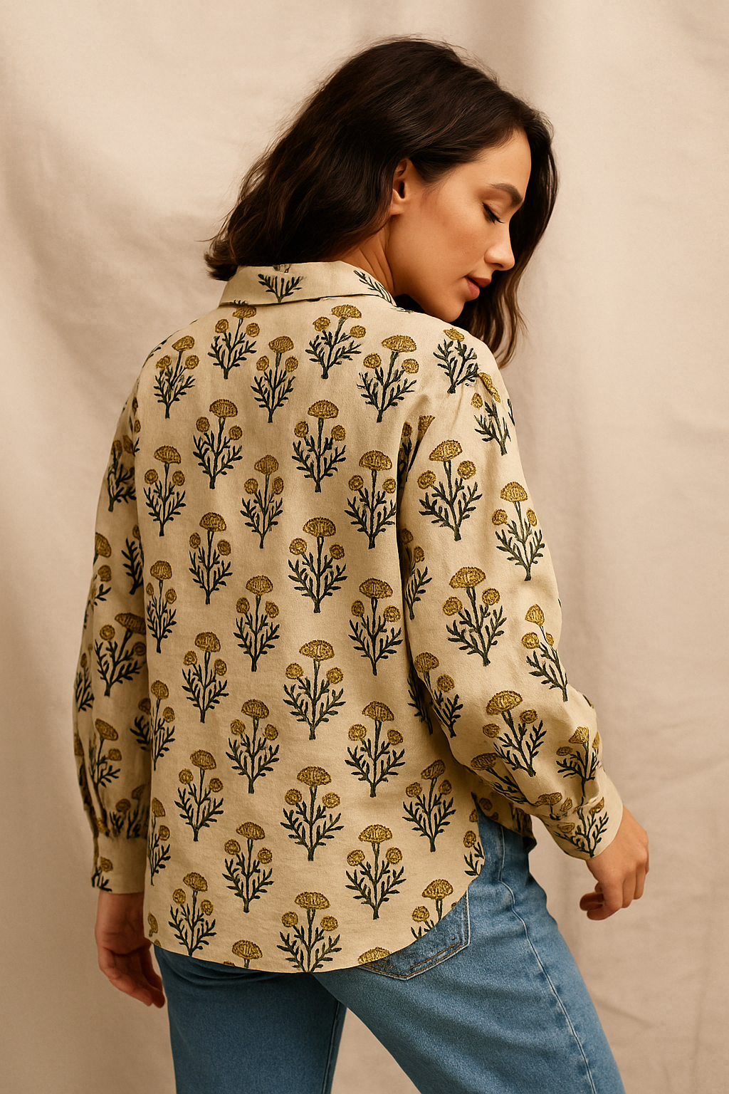 Ivory Marigold Shirt