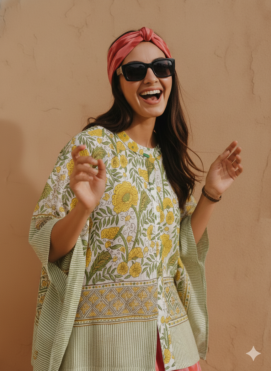 Gulbagh Boxy Kaftan Shirt