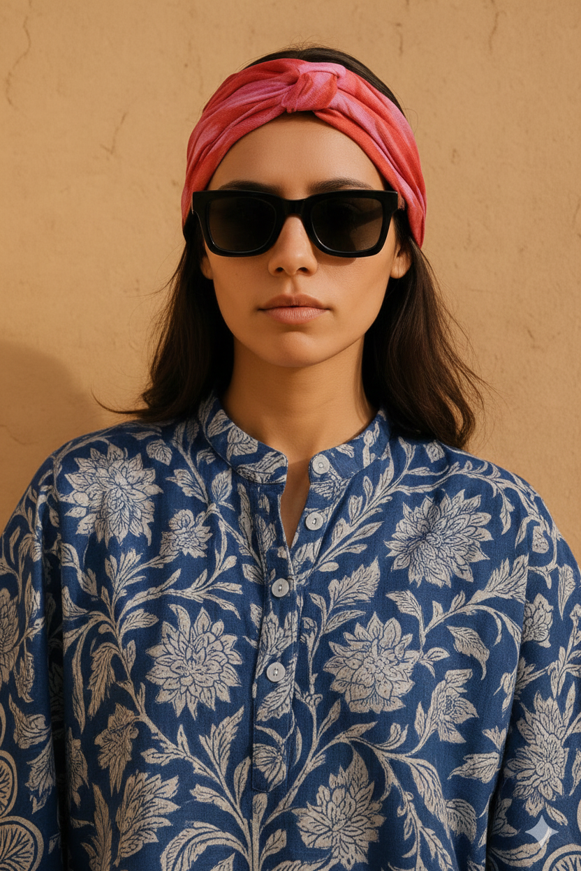 Gulbagh Boxy Kaftan Shirt
