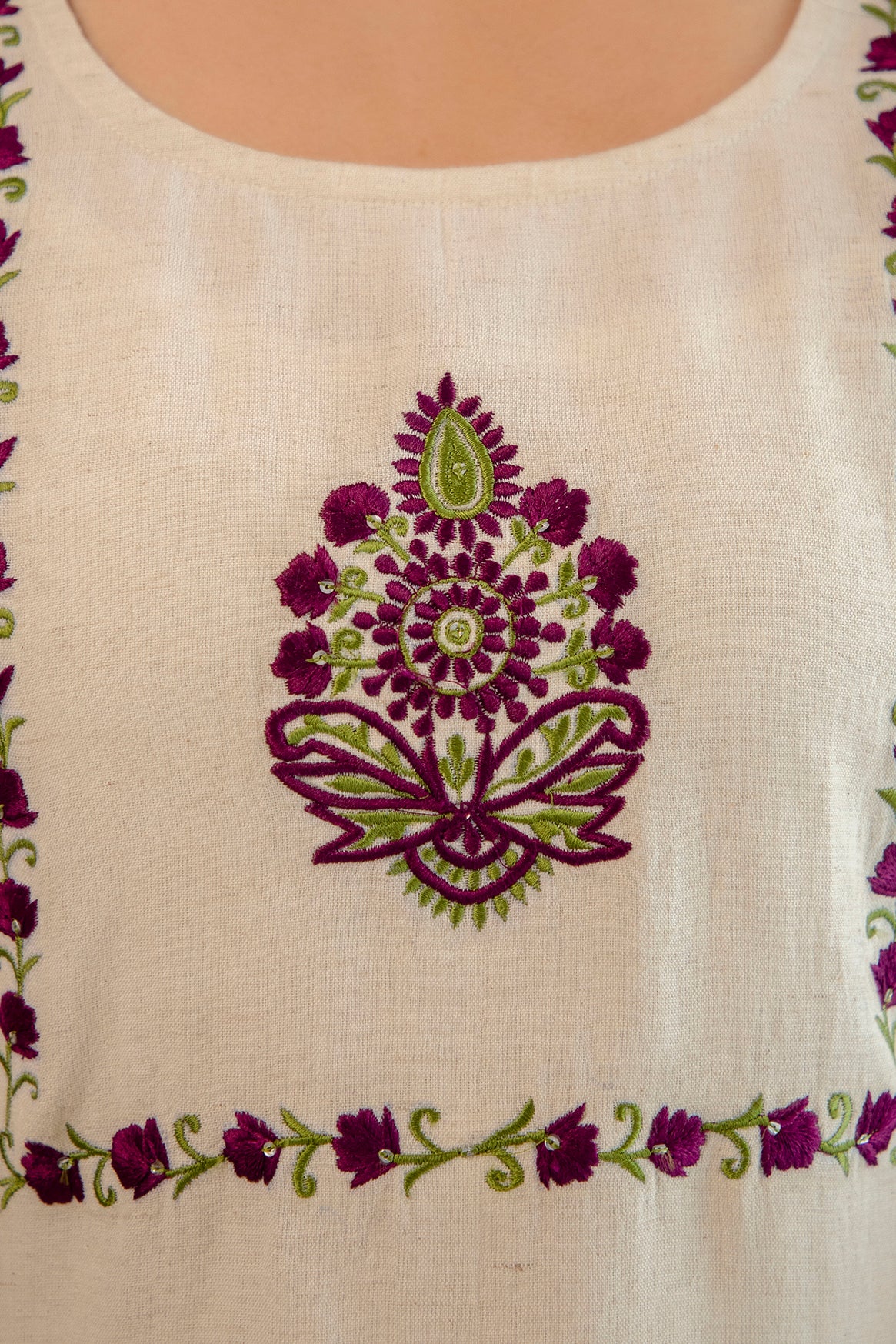 Wine Suit Dupatta Set