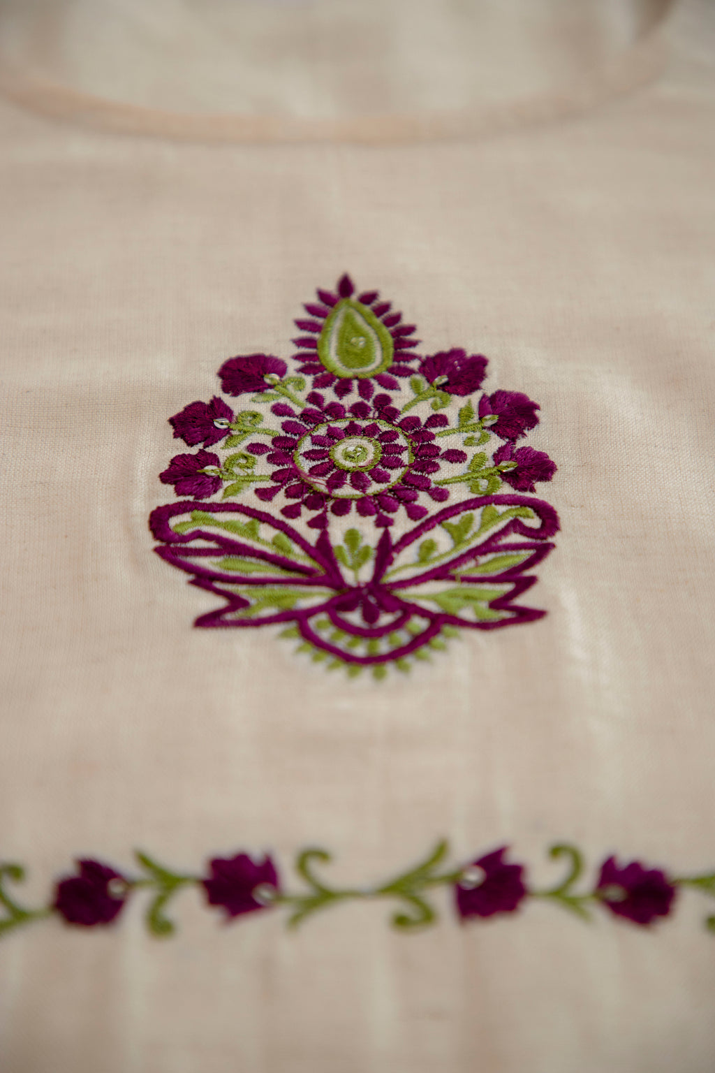 Wine Suit Dupatta Set
