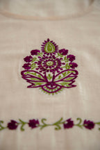 Wine Suit Dupatta Set