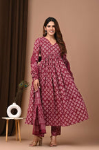 Bagru Hand Block Suit Set